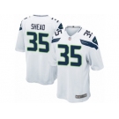 Men's Nike Seattle Seahawks #35 DeShawn Shead Game White NFL Jersey