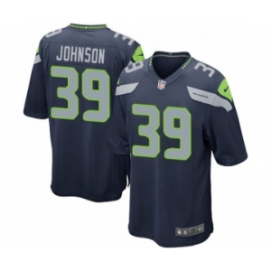 Men's Nike Seattle Seahawks #39 Dontae Johnson Game Navy Blue Team Color NFL Jersey