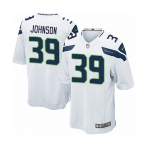 Men's Nike Seattle Seahawks #39 Dontae Johnson Game White NFL Jersey