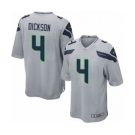 Men's Nike Seattle Seahawks #4 Michael Dickson Game Grey Alternate NFL Jersey