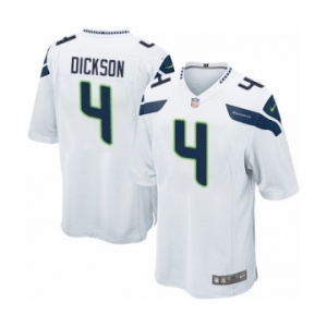 Men's Nike Seattle Seahawks #4 Michael Dickson Game White NFL Jersey