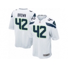 Men's Nike Seattle Seahawks #42 Arthur Brown Game White NFL Jersey