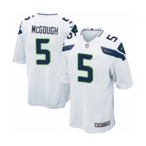 Men's Nike Seattle Seahawks #5 Alex McGough Game White NFL Jersey