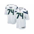 Men's Nike Seattle Seahawks #74 George Fant Game White NFL Jersey