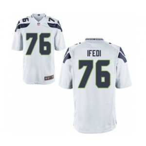 Men's Nike Seattle Seahawks #76 Germain Ifedi Game White NFL Jersey