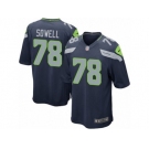 Men's Nike Seattle Seahawks #78 Bradley Sowell Game Steel Blue Team Color NFL Jersey