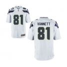 Men's Nike Seattle Seahawks #81 Nick Vannett Game White NFL Jersey