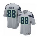 Men's Nike Seattle Seahawks #88 Will Dissly Game Grey Alternate NFL Jersey