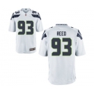 Men's Nike Seattle Seahawks #93 Jarran Reed Game White NFL Jersey