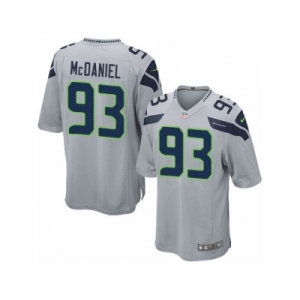 Men's Nike Seattle Seahawks #93 Tony McDaniel Game Grey Alternate NFL Jersey
