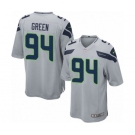 Men's Nike Seattle Seahawks #94 Rasheem Green Game Grey Alternate NFL Jersey