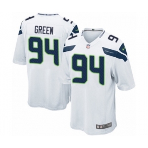 Men's Nike Seattle Seahawks #94 Rasheem Green Game White NFL Jersey