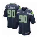 Men's Seattle Seahawks #90 Jadeveon Clowney Game Navy Blue Team Color Football Jersey