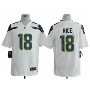 nike nfl jerseys seattle seahawks #18 sidney rice white[game]