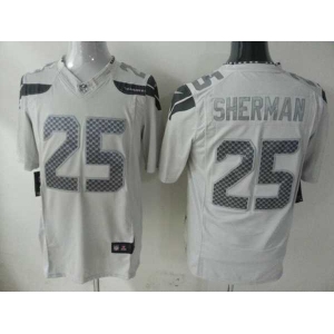 nike nfl jerseys seattle seahawks #25 sherman grey[game]