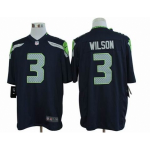 nike nfl jerseys seattle seahawks #3 wilson blue[game]
