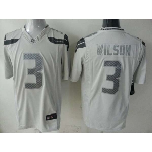 nike nfl jerseys seattle seahawks #3 wilson grey[game]