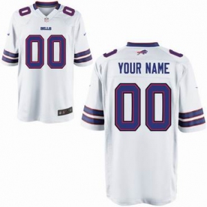 Nike nfl jerseys Buffalo Bills Customized Game White Jersey