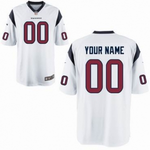 Nike nfl jerseys Houston Texans Customized Game White Jersey