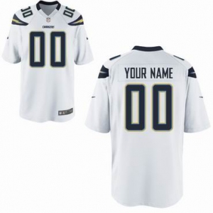 Nike nfl jerseys San Diego Chargers Customized Game White Jersey