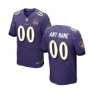 Men Nike Nfl Jerseys Baltimore Ravens Customized Elite Purple Jersey