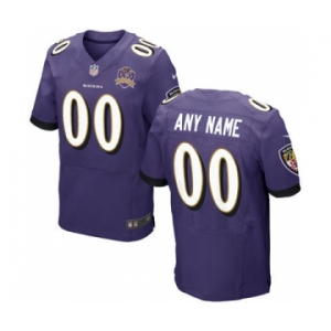 Men Nike Nfl Jerseys Baltimore Ravens Customized Elite Purple Jersey