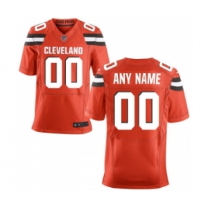 Men Nike Nfl Jerseys Cleveland Browns Customized Elite Orange Jersey