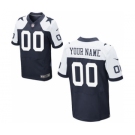 Men Nike Nfl Jerseys Dallas Cowboys Customized Elite Thankgivings Blue Jersey