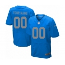 Men Nike Nfl Jerseys Detroit Lions Customized Elite Blue Jersey[New]