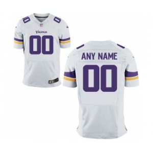 Men Nike Nfl Jerseys Minnesota Vikings Customized Elite White Jersey