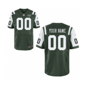 Men Nike Nfl Jerseys New York Jets Customized Elite Green Jersey