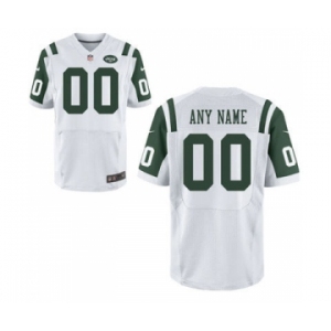 Men Nike Nfl Jerseys New York Jets Customized Elite White Jersey