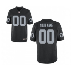 Men Nike Nfl Jerseys Oakland Raiders Customized Elite Black Jersey