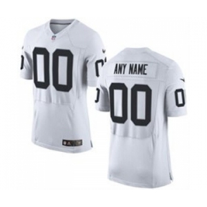 Men Nike Nfl Jerseys Oakland Raiders Customized Elite White Jersey