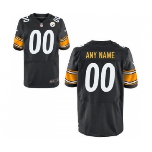 Men Nike Nfl Jerseys Pittsburgh Steelers Customized Elite Black Jersey