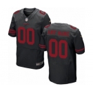 Men Nike Nfl Jerseys San Francisco 49ers Customized Elite Black Jersey