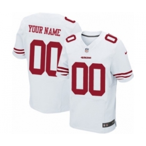 Men Nike Nfl Jerseys San Francisco 49ers Customized Elite White Jersey