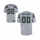 Men Nike Nfl Jerseys Seattle Seahawks Customized Elite Grey Jersey