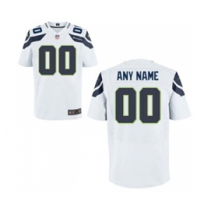 Men Nike Nfl Jerseys Seattle Seahawks Customized Elite White Jersey