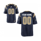 Men Nike Nfl Jerseys St. Louis Rams Customized Elite Blue Jersey