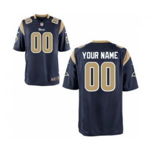 Men Nike Nfl Jerseys St. Louis Rams Customized Elite Blue Jersey