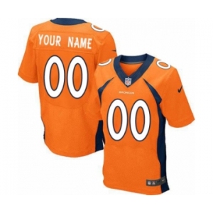 Men Nike nfl Jerseys Denver Broncos Customized Elite Orange Jersey