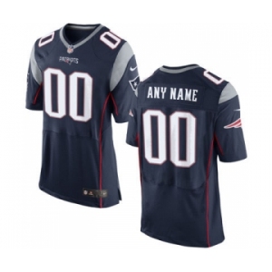 Men Nike nfl jerseys New England Patriots Customized Elite Blue Jersey