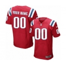 Men Nike nfl jerseys New England Patriots Customized Elite Red Jersey