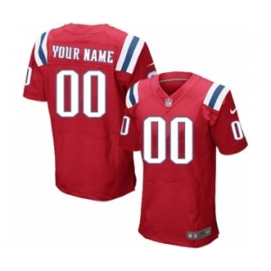 Men Nike nfl jerseys New England Patriots Customized Elite Red Jersey