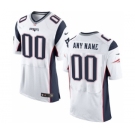 Men Nike nfl jerseys New England Patriots Customized Elite White Jersey