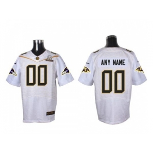 Nike Baltimore Ravens Customized white 2016 Pro Bowl Men's Stitched Jerseys[Elite]