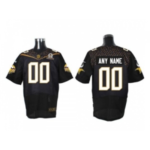 Nike Minnesota Vikings Customized Black 2016 Pro Bowl Men's Stitched Jerseys[Elite]