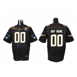 Nike New England Patriots Customized Black 2016 Pro Bowl Men's Stitched Jerseys[Elite]