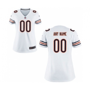 Women Nike Nfl Jerseys Chicago Bears Customized White Jersey